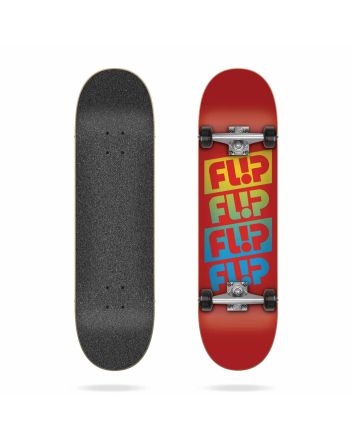 Skate Completo Flip Team Quattro Red 7.88″