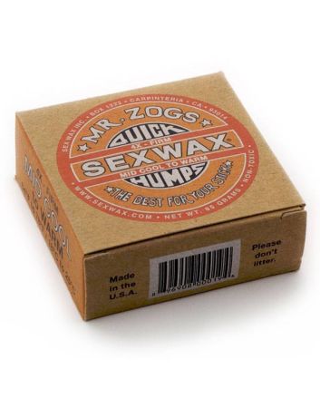 Parafina Sex Wax Quick Humps 4X Orange Extra Soft Eco Box para aguas templadas entre 18-26º