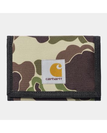 Cartera de velcro Carhartt WIP Alec Wallet Camo Duck Green 