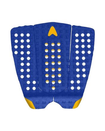 Grip para tabla de surf Astrodeck New Nathan Fletcher Built-In Arch azul y amarillo 3 piezas 