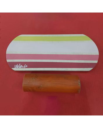 Tabla de Indoboard Wetkube Balance Board Surf 90cm roja y verde