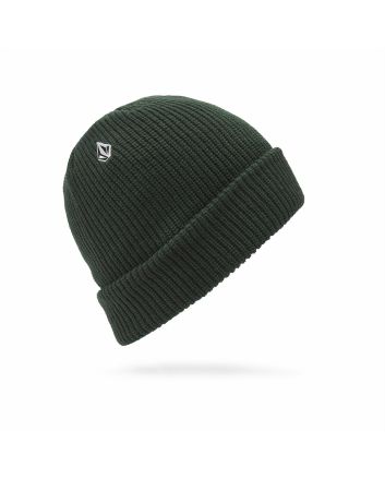 Gorro de invierno Volcom Full Stone Beanie color verde oscuro para hombre