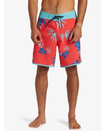 Hombre con bañador de surf Quiksilver Surfsilk Scallop 18'' Cayenne