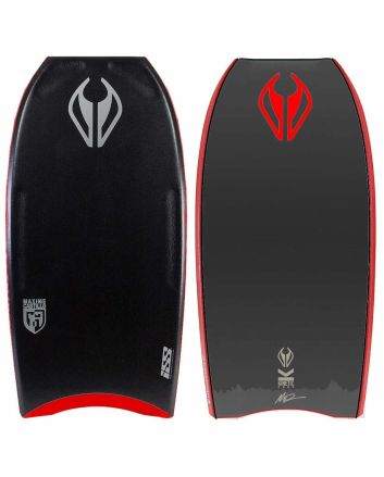 Tabla de Bodyboard NMD Max Castillo NRG+ ISS en color negro metalizado y gris oscuro