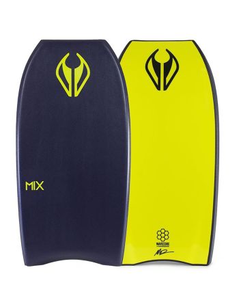Tabla de Bodyboard NMD Mix Control PE Azul Marino y Amarillo