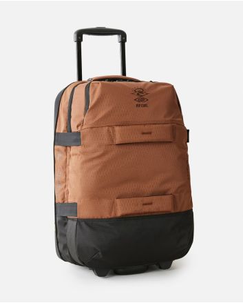 Bolsa de viaje mediana con ruedas Rip Curl F-Light Transit 50L Searchers Marrón tamaño cabina