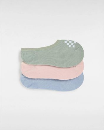 Pack 3 pares de Calcetines invisibles Vans Youth Classic Canoodle en color verde, rosa y azul para niño/a