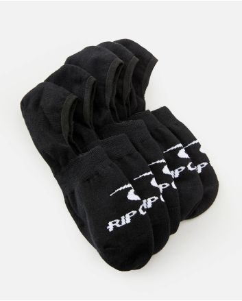 Pack Calcetines invisibles Rip Curl Invisi Sock 5-PK Negros 5 pares para hombre