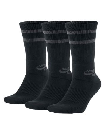 Calcetines de Skate Nike SB Dri-Fit Pack 3 negros para hombre