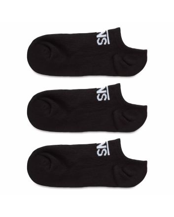 Pack 3 pares de Calcetines Invisibles Vans Classic Kick Negros para niño