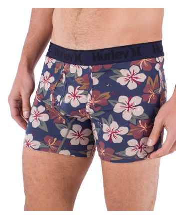 Calzoncillos Hurley Supersoft Printed Boxer Obsidian para hombre