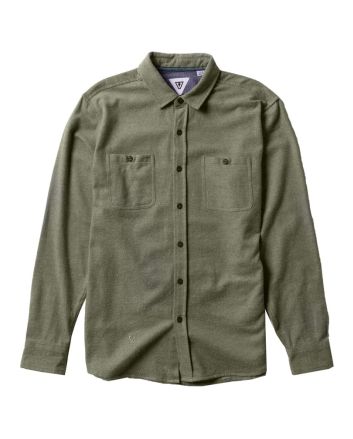 Camisa de franela Vissla Shaver Flannel verde para hombre