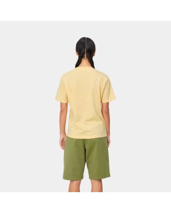 Mujer con Camiseta de manga corta con bolsillo Carhartt WIP W' Pocket T-Shirt Citron amarilla