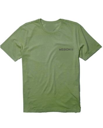Camiseta de manga corta Mission Hell Logo en color verde militar para hombre