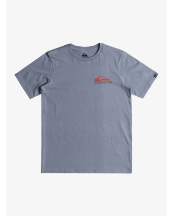 Camiseta de manga corta Quiksilver Omni Wave Youth gris piedra para niño 8-16 años
