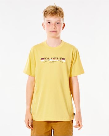 Camiseta Rip Curl Surf Revival Yeh Mumma Amarilla Boy 