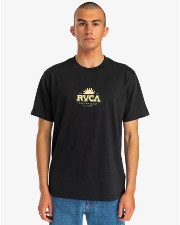Hombre con Camiseta orgánica de manga corta RVCA Type Set Negra