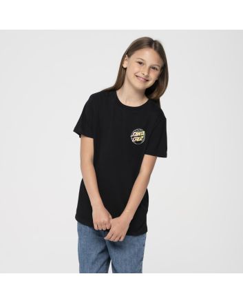 Niña con Camiseta de manga corta Santa Cruz Youth Grid Delta Dot Negra 