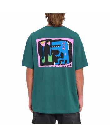 Hombre con Camiseta orgánica de manga corta Volcom Arthur Dino Evergreen 