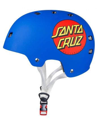 Casco Skateboard Bullet x Santa Cruz Classic Dot azul para adulto