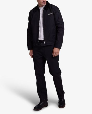 Hombre con Cazadora Deus Ex Machina OFR Jacket Negra 