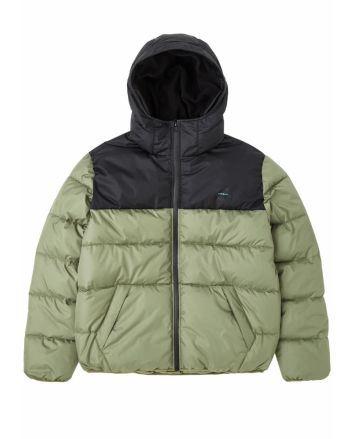 Chaqueta acolchada impermeable Vissla North Seas II Eco Puffer Jacket Verde para hombre