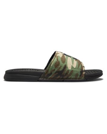 Chanclas DC Shoes Slider Bolsa negras camuflaje para hombre