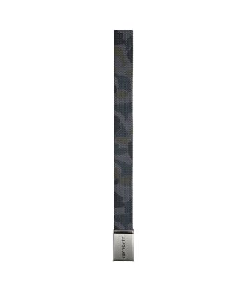 Cinturón Carhartt WIP Clip Belt Chrome Camo Duck/Grey para hombre