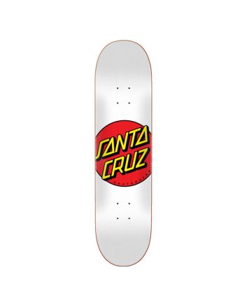 Tabla de Skate Santa Cruz Classic Dot 8.00" x 31.62" blanca 