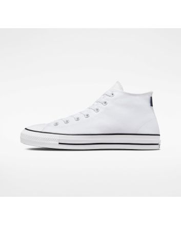 Zapatillas de Skate Converse CONS Chuck Taylor All Star Pro Mid Blancas Unisex