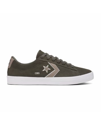 Zapatillas Skate Converse Cons PL Vulc Pro Classic Suede verdes con detalles en blanco y marrón para hombre