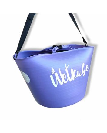 Cubo para secado y transporte de Neoprenos Wetkube XL 42L morado