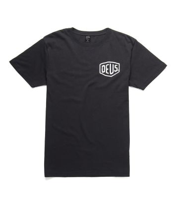 Camiseta de manga corta Deus Ex Machina Ibiza Address negra para hombre 