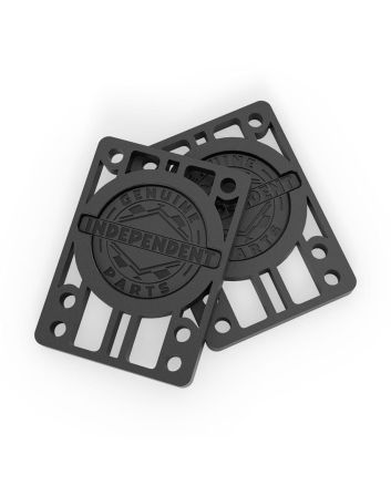 Elevadores para Skate Independent 1/4" Risers Negros Pack 2 Unidades