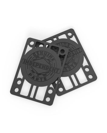 Elevadores para Skate Independent 1/8" Risers Negros Pack 2 Unidades