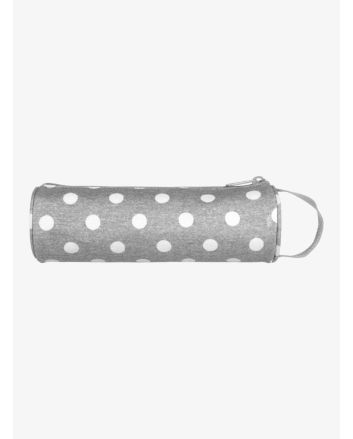 Estuche para Lápices para Mujer Roxy Time to party gris con lunares blancos