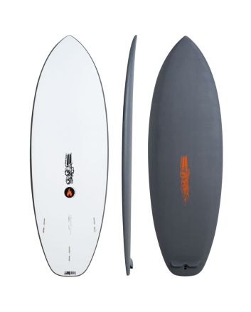 Tabla de Surf Softboard JS Industries Flame Fish 5'6" 34.5 Litros gris y blanca 