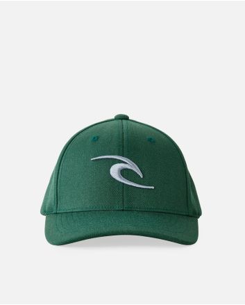 Gorra Rip Curl Tepan Flexfit verde para niño