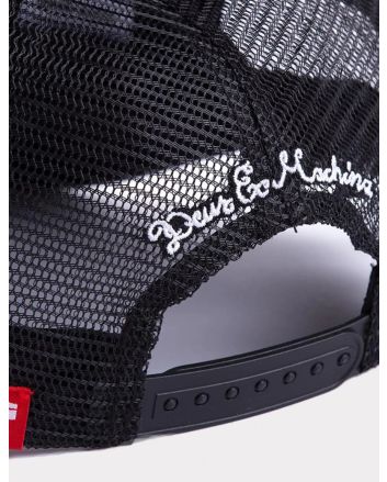 Gorra de estilo camionero Deus Ex machina Biarritz Address Trucker negra para hombre 