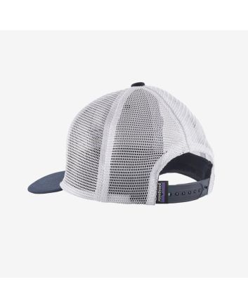 Gorra de malla Patagonia Kids' Trucker P-6 Logo azul marino para niños