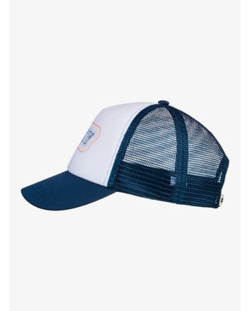 Gorra Trucker Roxy Reggae Town azul marino para niñas de 8 a 16 años
