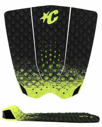 Grip de 3 piezas para tablas de surf Creatures Griffin Colapinto Lite negro y amarillo 