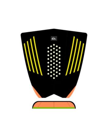 Grip para tabla de surf Quiksilver Grom Suit Negro-Amarillo-Naranja-Verde Tail Pad 3 piezas