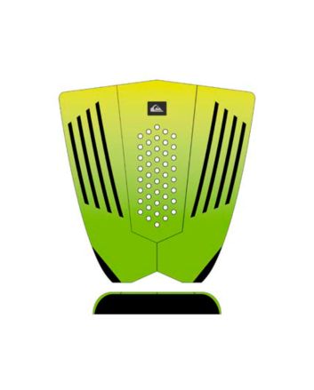 Grip para tabla de surf Quiksilver Grom Suit amarillo y verde lima - Tail Pad 3 piezas 