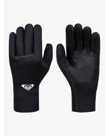 Guantes de Neopreno para Surf Roxy Syncro Plus 3mm negros para mujer 