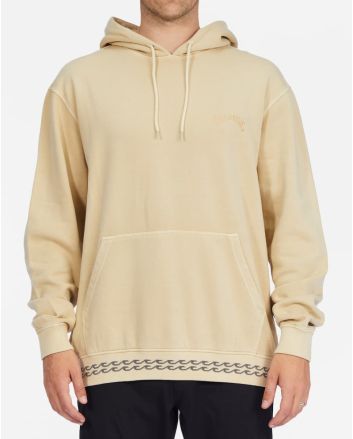 Hombre con sudadera de capucha Billabong Wave Washed amarilla