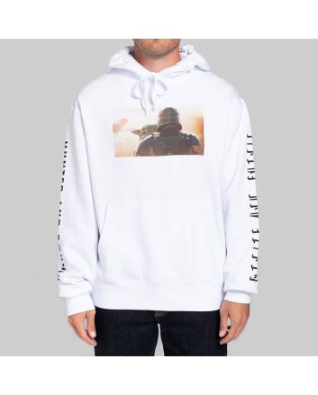 Hombre con sudadera de capucha Element Star Wars The Mandalorian Protect blanca