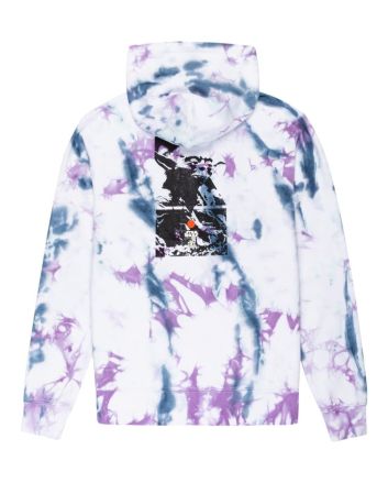 Sudadera con capucha Element x Star Wars Collection Yoda blanca con estampado Tie Dye Unisex