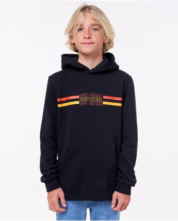 Niño con sudadera de capucha Rip Curl Surf Revival negra