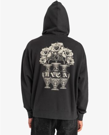 Hombre con Sudadera de capucha RVCA Benjamin Jeanjean Bouquet Negra